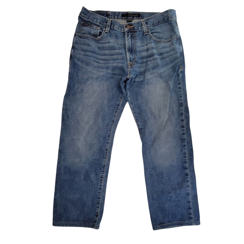 Calvin‎ Klein Jeans Mens Straight Fit Blue Denim Jeans Size 34x30